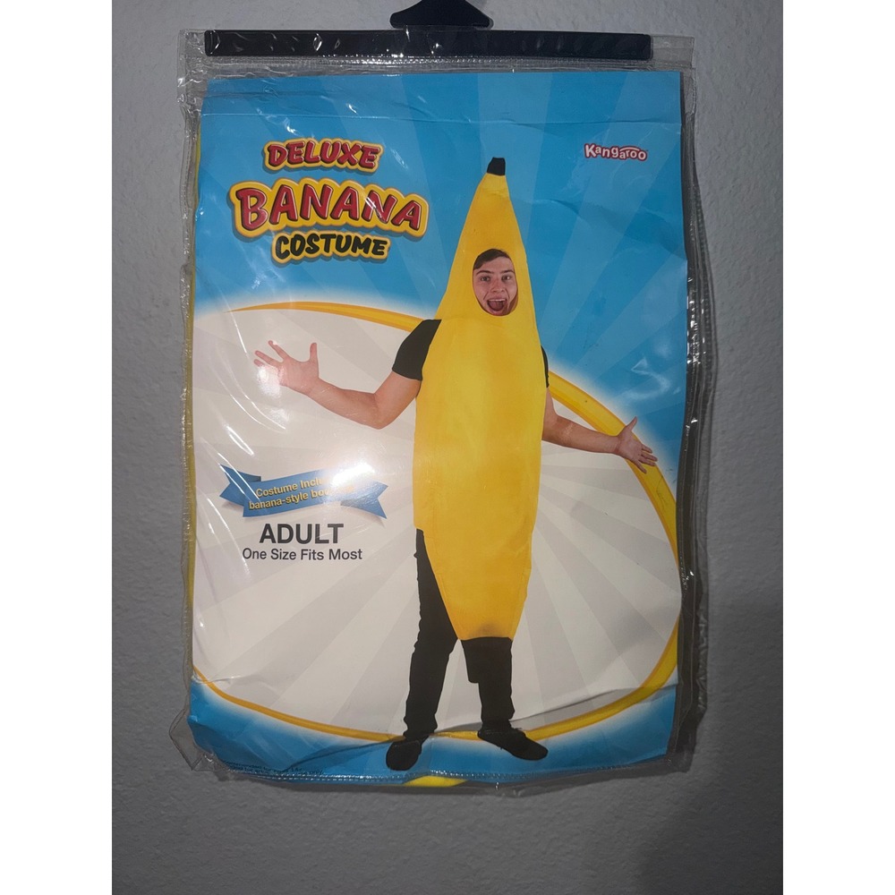 Kangaroo Deluxe Banana Costume Adult Unisex One Size Yellow Novelty 10477